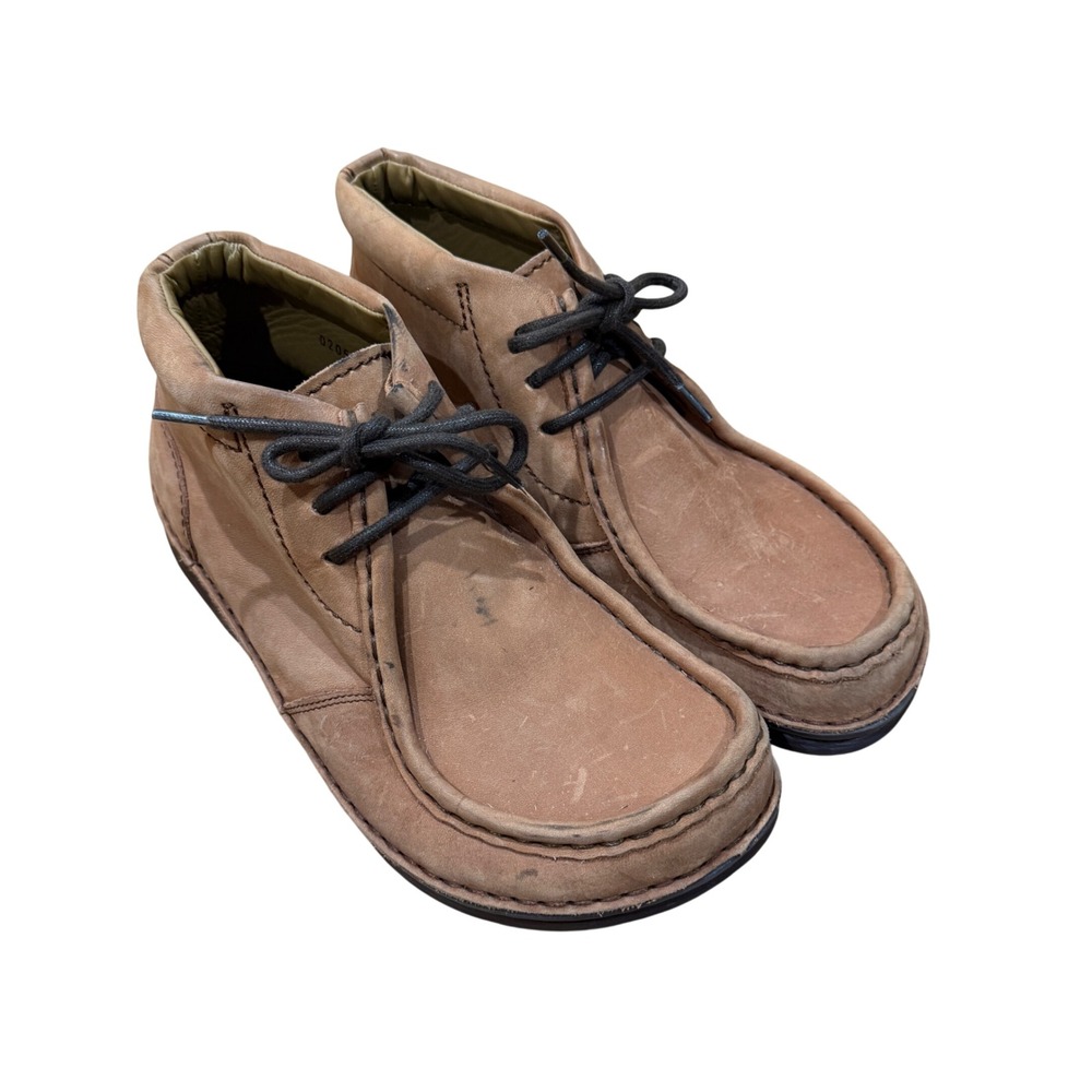 Birkenstock Footprints Brown Tan Leather Chukka Ankle Boots Mens 7 Womens 9